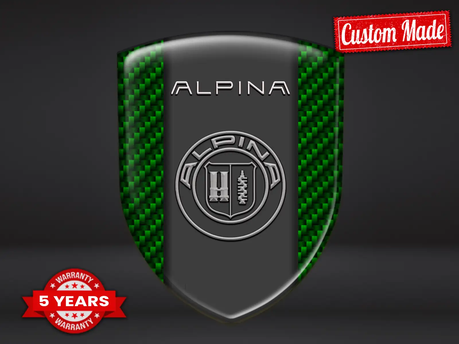 Alpina Autoaufkleber Luxus Anpassbar Minimalistisch